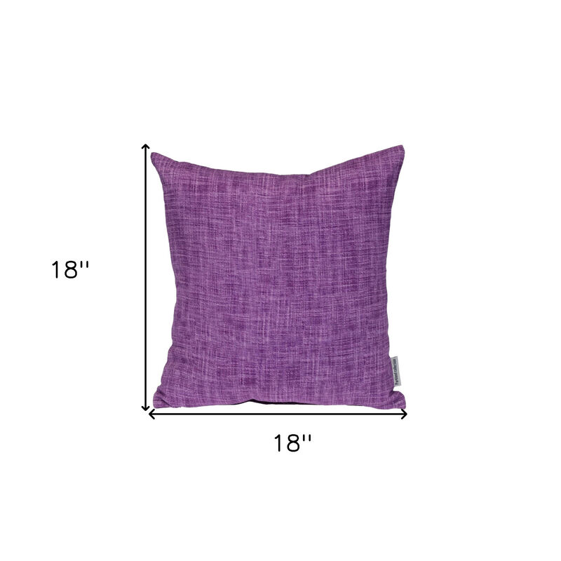 HomeRoots 18" Purple Weave Cotton Throw Pillow image number 4