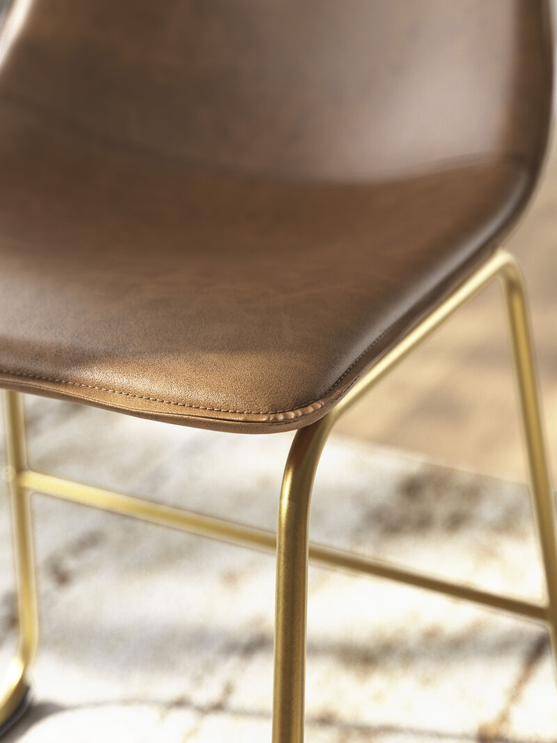Crandox Bar Stool in Brown image number 2