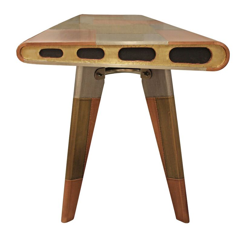 Industrial Mar Vista Desk in Tri-Tone Metal Cladding