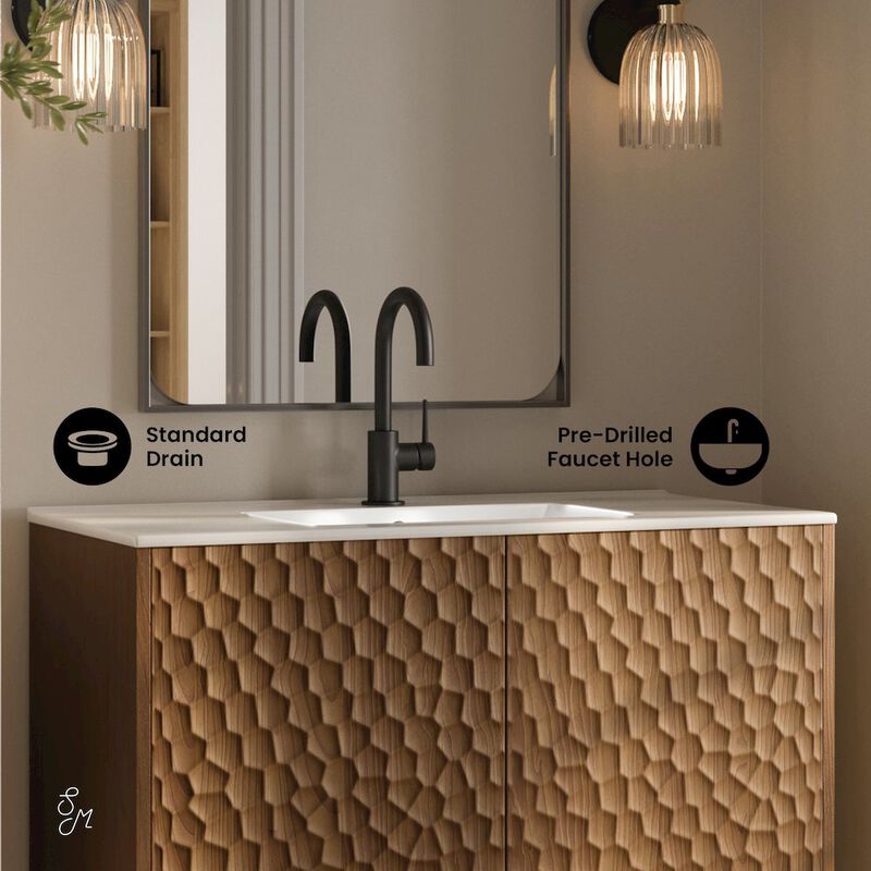Bosse 36" Freestanding Bathroom Vanity with Sink Top image number 3