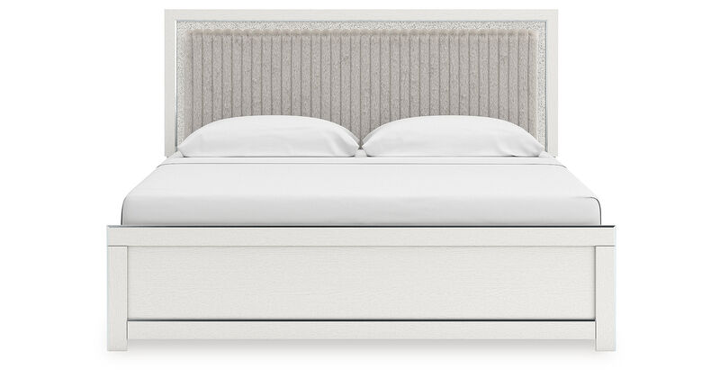 Birmonton King Upholstered Panel Platform Bed image number 4