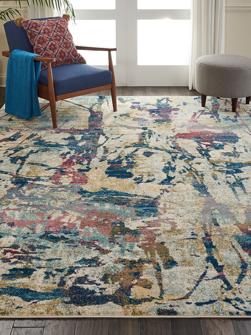 Fusion FSS10 Cream/Multicolor 7'10" x 10'6" Rug