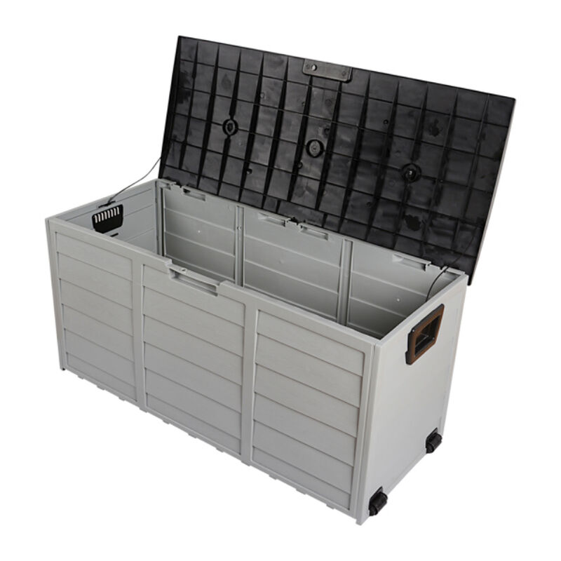 Weather-Resistant Outdoor Deck Box &ndash; Lockable Plastic Storage Chest for Garden & Patio