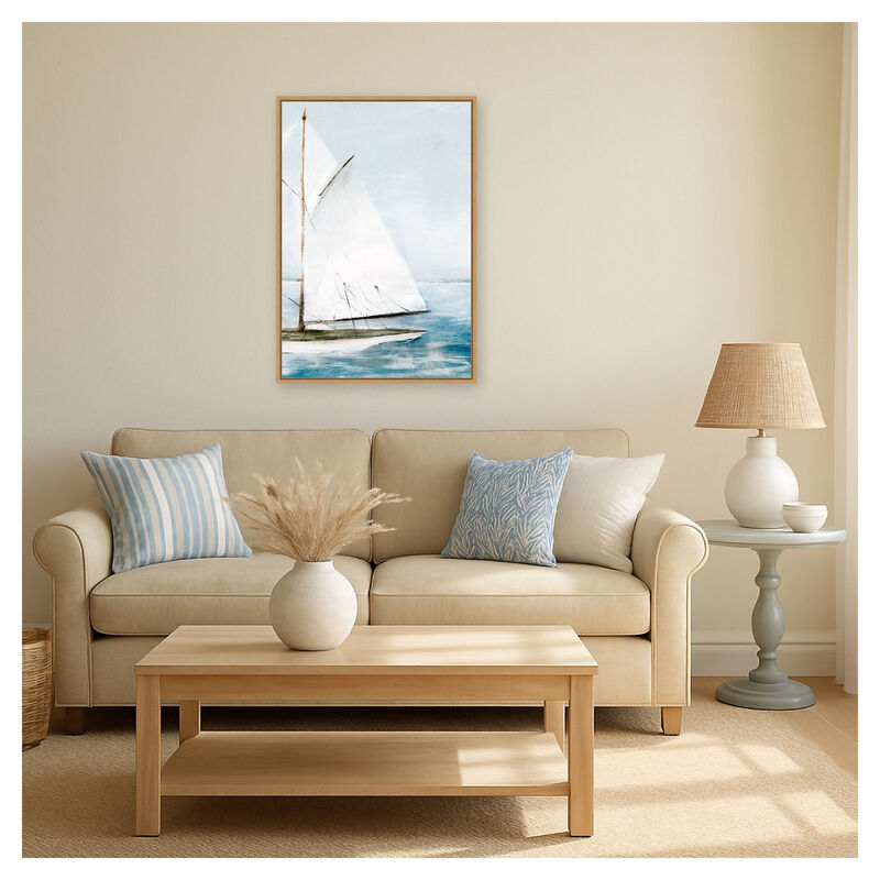 Sailboat on Calm Waters II by PI Studio Framed Canvas Wall Art image number 4