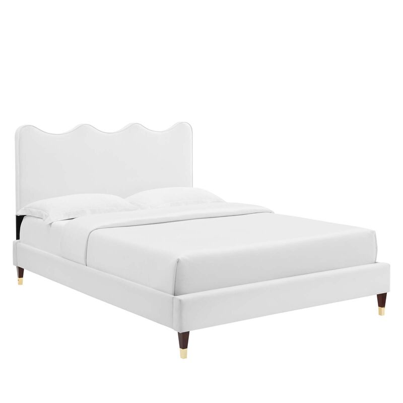 Modway - Current Performance Velvet Full Platform Bed image number 0