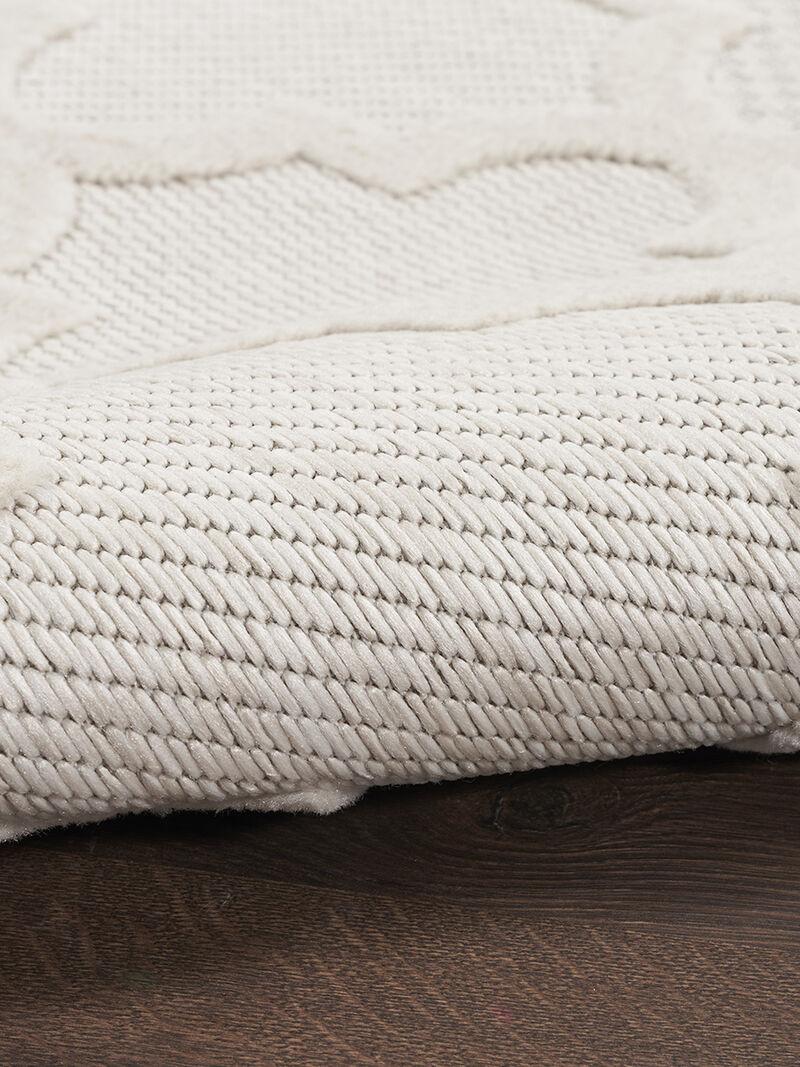 Easy Care NES01 Ivory/White 6' x 9' Rug