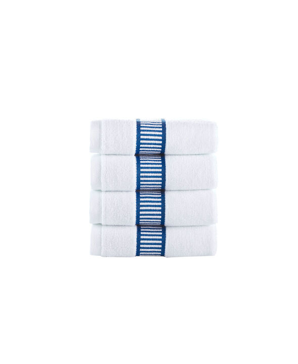 Brooks Brothers Fancy Border 4 pcs Wash Towels