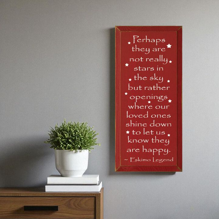 Memorial Wood Sign Loved Ones Shine Down Inspirational Sympathy Wall Decor