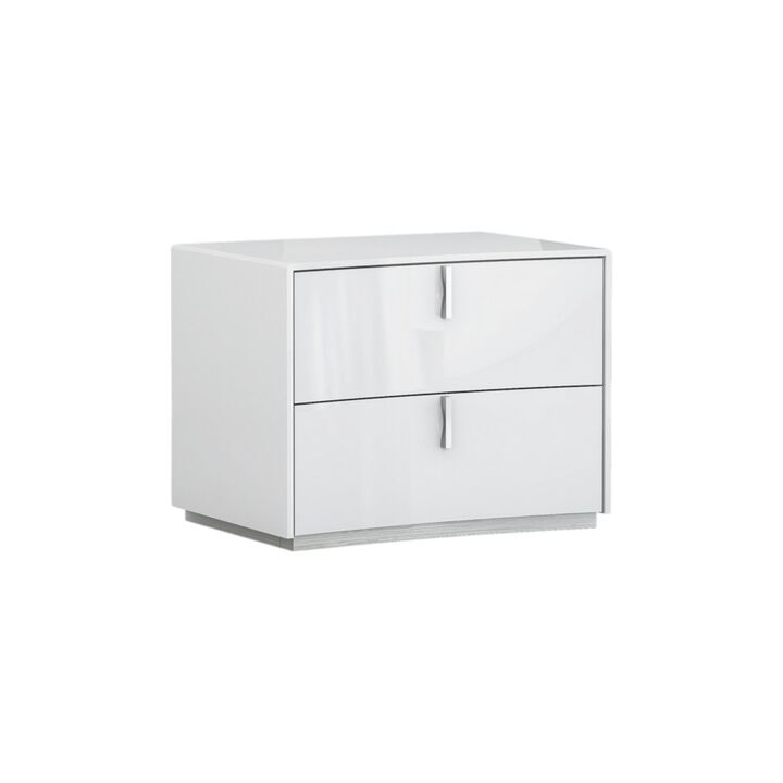 2-Drawer Nightstand in Durable Manufactured Wood – Bedside Storage Table