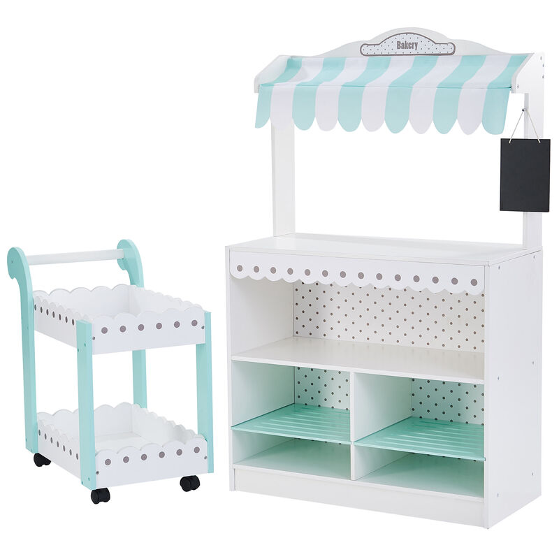 My Dream Bakery Shop, Treat Stand and Dessert Cart, White/Blue image number 4