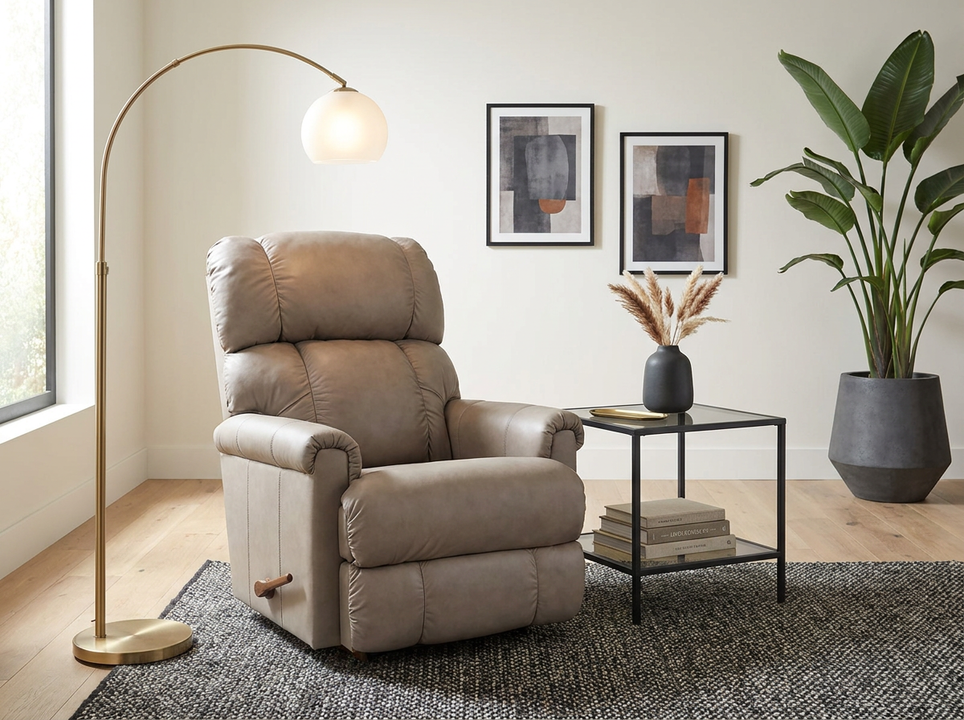 Pinnacle Stone Leather Wall Recliner
