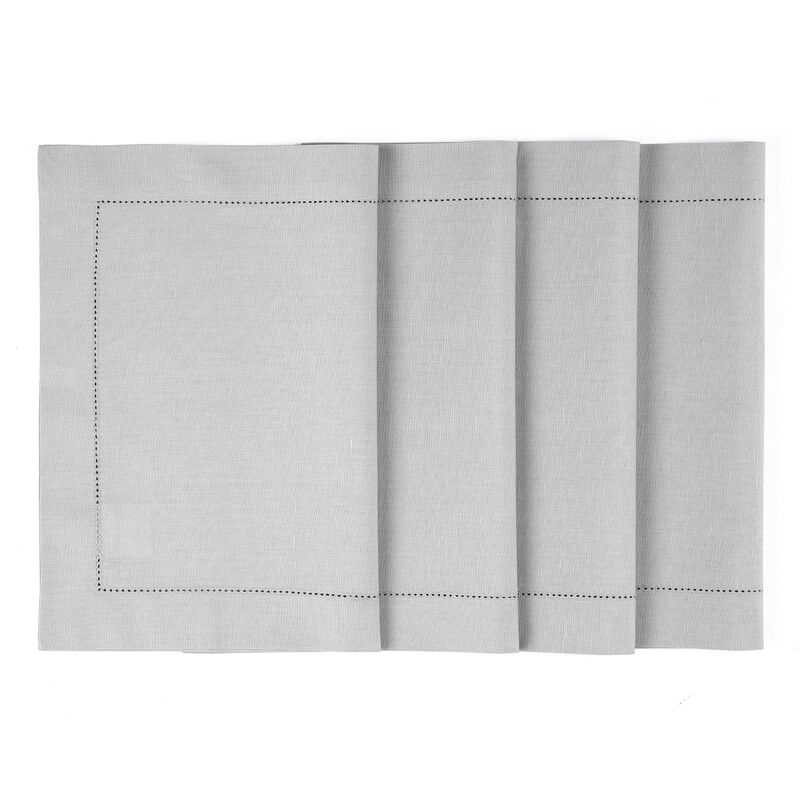 Cotton Linen Placemats - Cotton Linen Hemstitch (Set of 4) image number 0