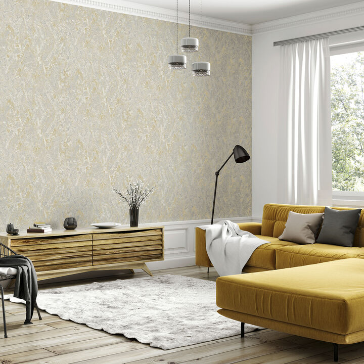 Evonne Neutral Marble Patina Wallpaper (Set of 2)