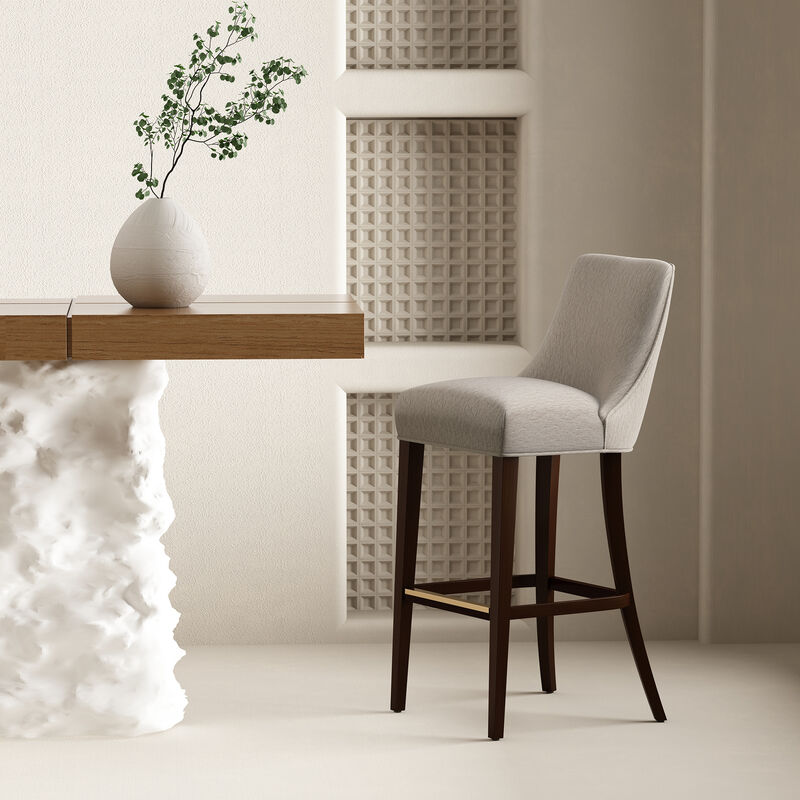 Beever Gray Bar Stool