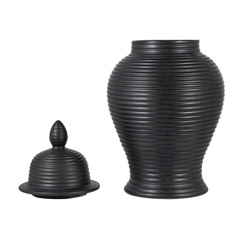 Cer, 24" Ribbed Temple Jar image number 1