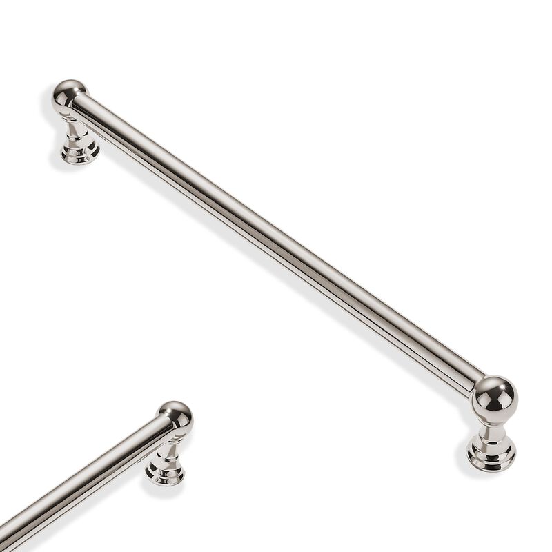 ZAUYX 2 Pack 8 Inch Hole Center Polished Nickel Cabinet pulls Solid Heavy Duty Drawer Handles Dresser Handles Cabinet Handles Ba