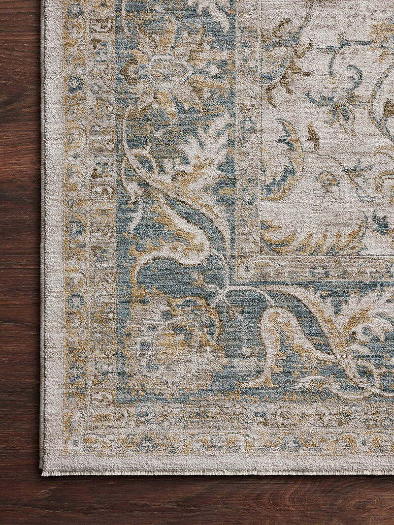 Gaia Natural/Ocean 4'0" x 5'7" Accent Rug