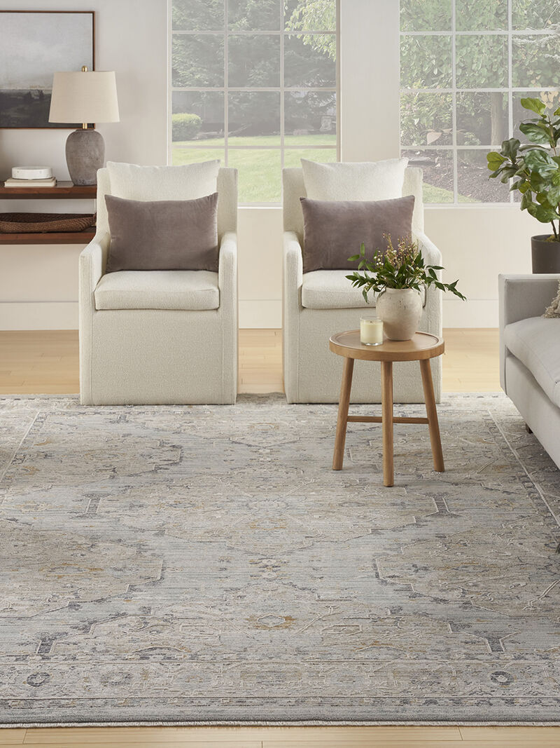Lynx LNX07 Light Blue 8'6" x 11'4" Rug image number 7