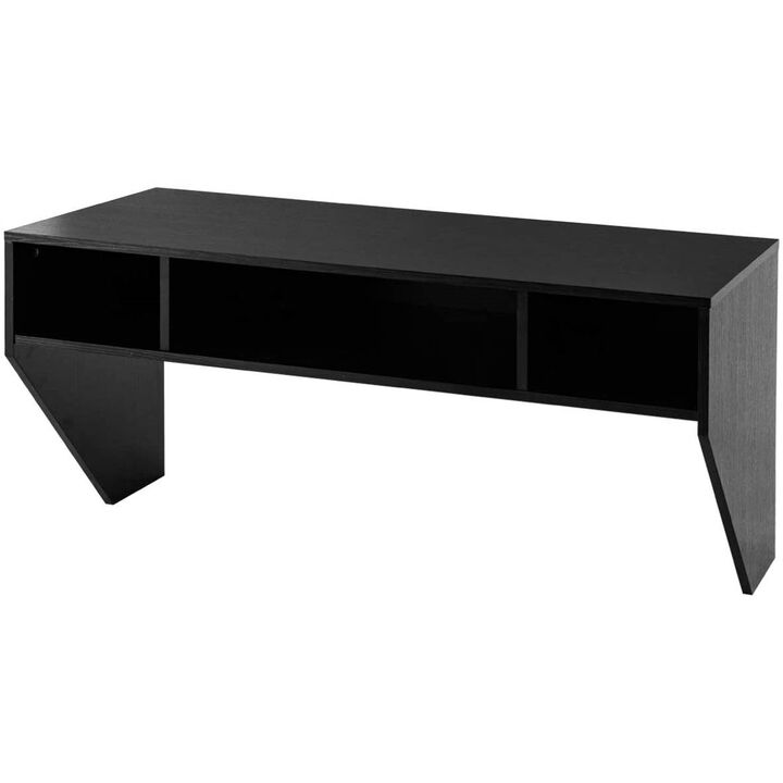 Hivvago Contemporary Space Saver Floating Style Laptop Desk in Black