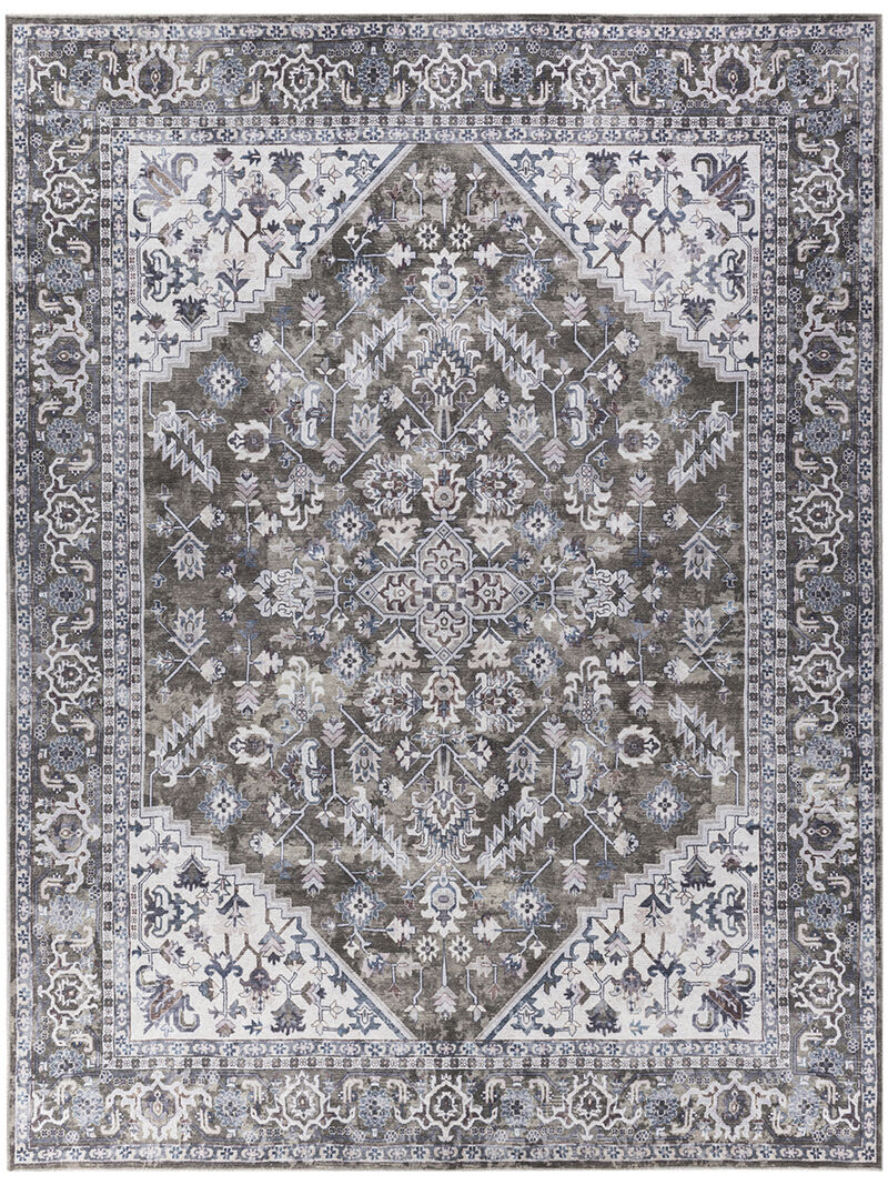 Machine Washable Series 1 SR104 Olive 10' x 14' Rug