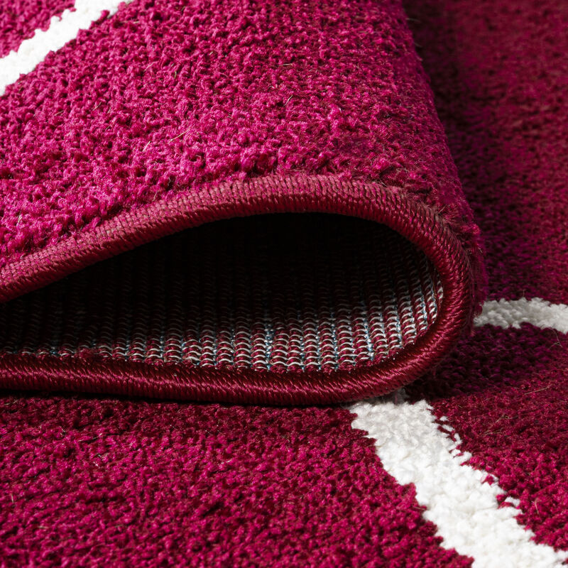 Cole Minimalist Diamond Trellis Area Rug