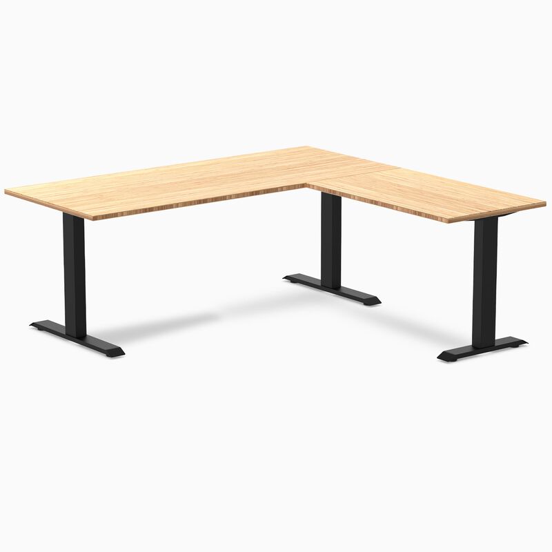 Desky Zero Bamboo L-Shape Office Desk image number 8