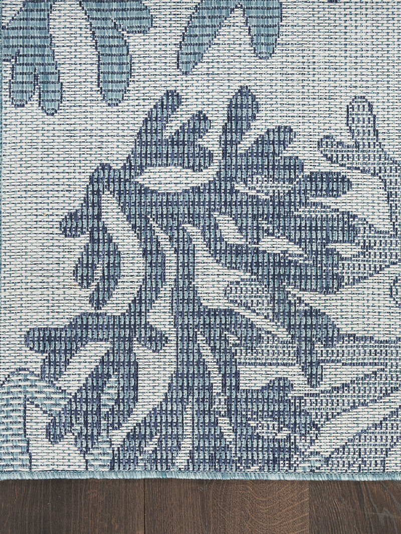 Garden Oasis GOA05 Blue 3' x 5' Rug