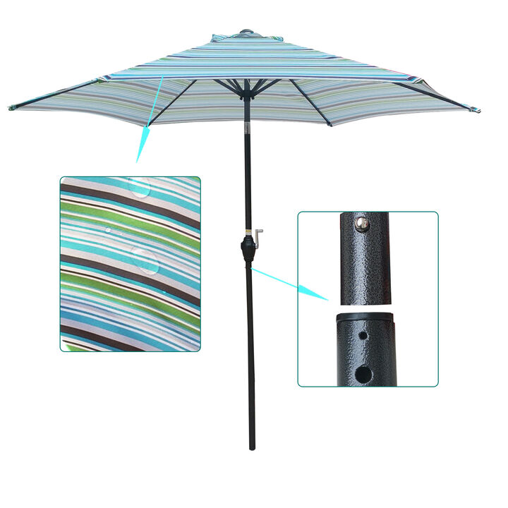 9 Ft Umbrella - Durable, Wind-Resistant Outdoor Shade with Crank and Tilt - Perfect Size for Patios and Gardens