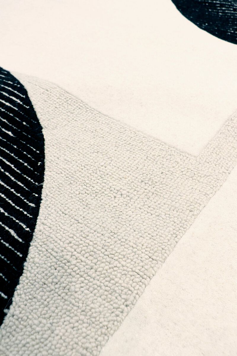 Pasargad Home Edgy Hand-Tufted Ivory Transitional Area Rug image number 2