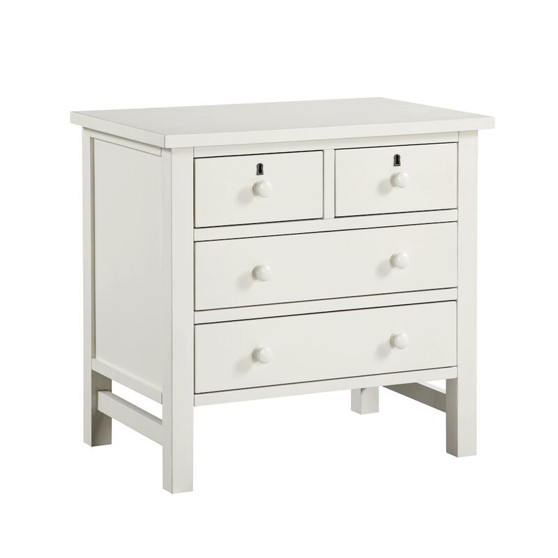 Comfort Pointe Greenwich 4-drawer Storage Nightstand - Antique White