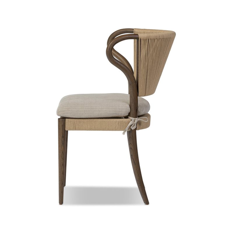 Amira Laine Natural Armless Dining Chair