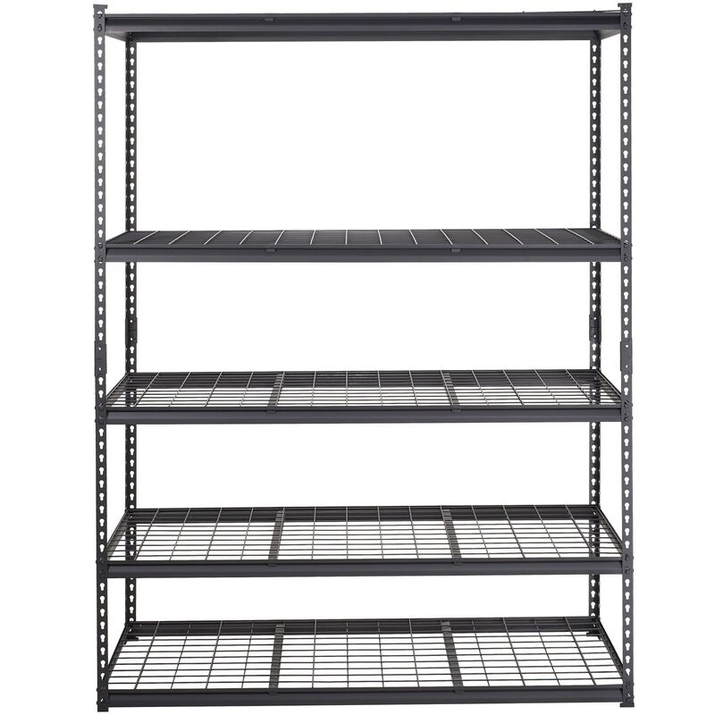 5 Tier Adjustable Metal Storage Shelves 2000 Lbs Garage Pantry Organizer image number 0