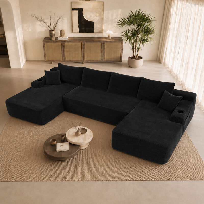 Mernri 126" Cloud Sectional Sofa image number 3