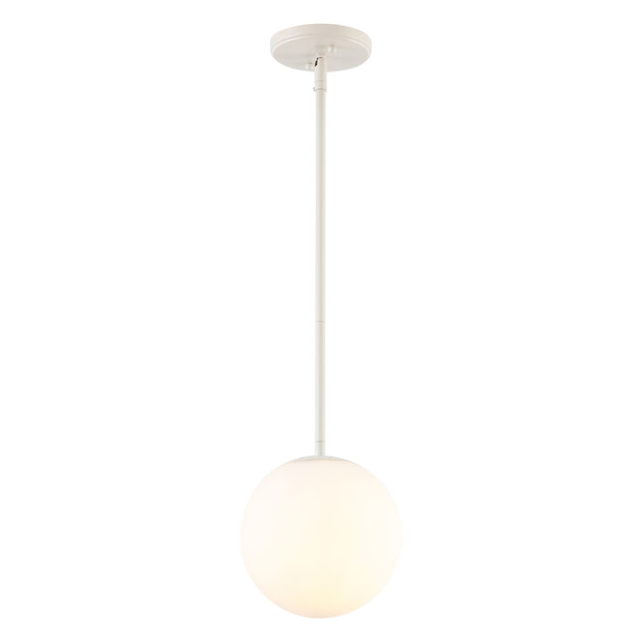 Bleecker 7.75" Metal/Glass Globe LED Pendant