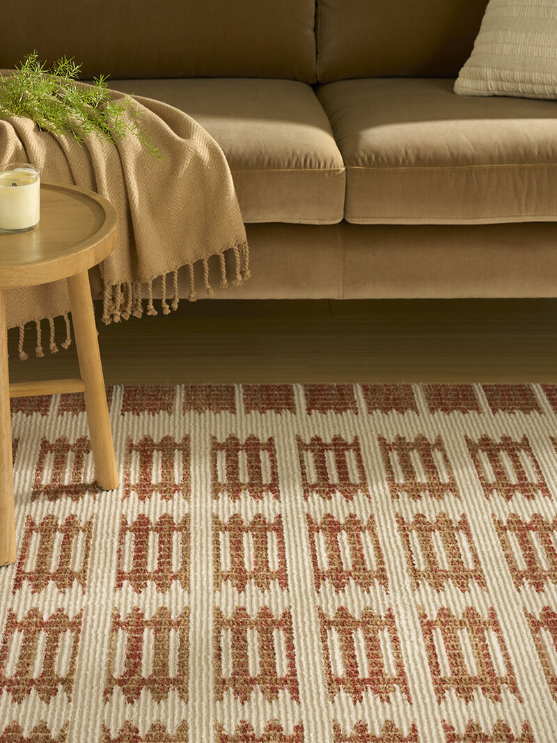 Nordic NRC16 Ivory/Rust 4' x 6' Rug