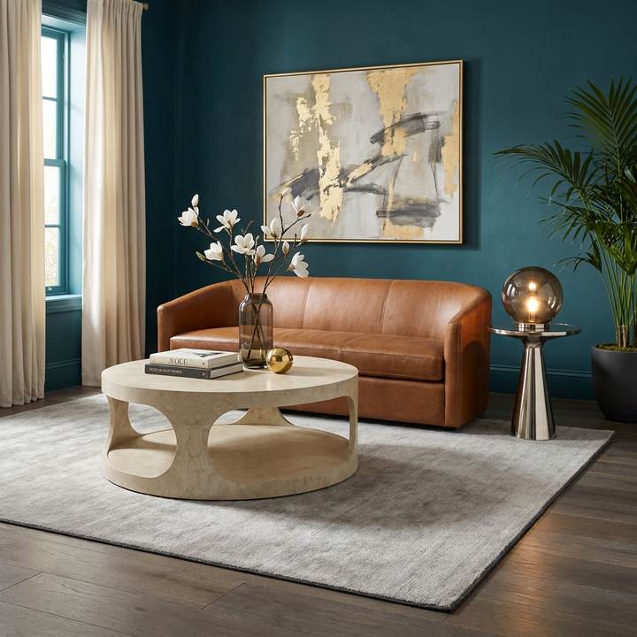 Archives Round Cocktail Table