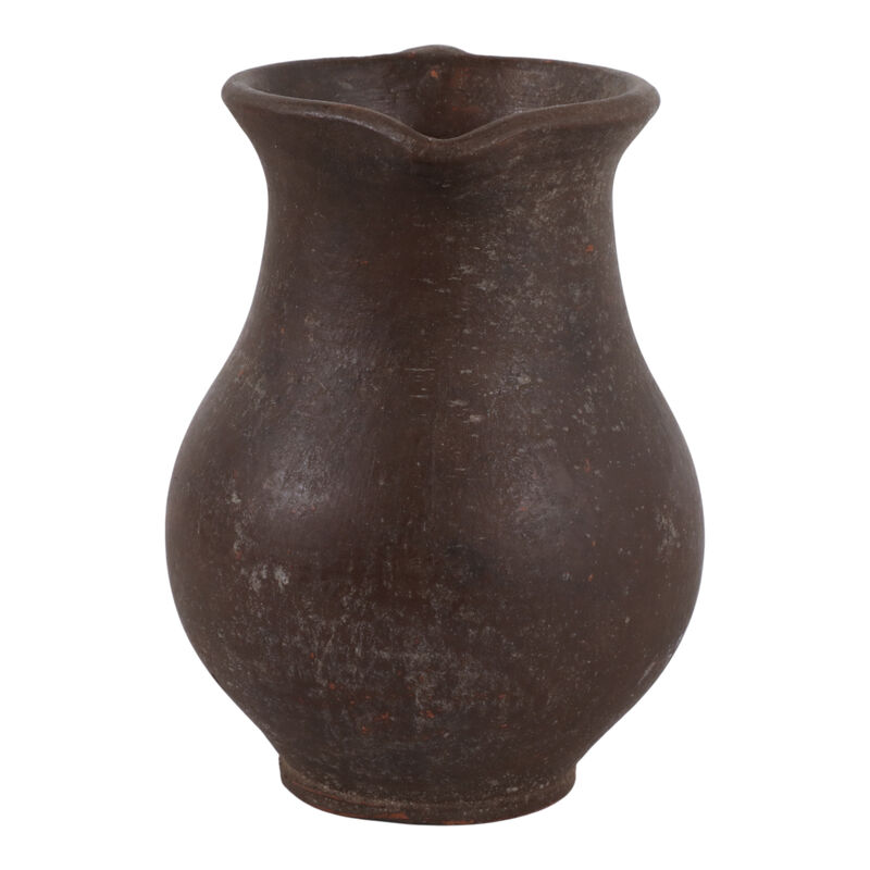 7x6" Terracotta Jug Vase, Rustic Brown image number 3