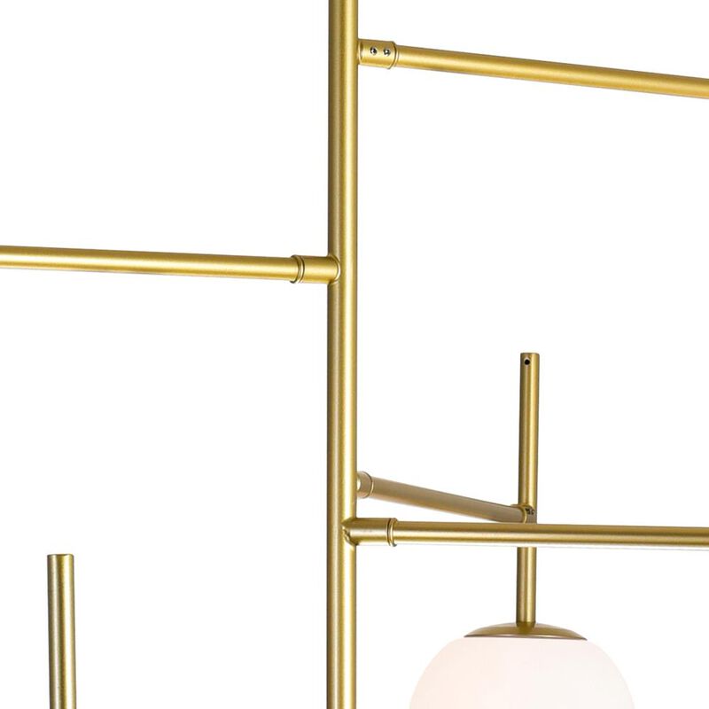 Tourch 7 Light Chandelier With Medallion Gold Finish