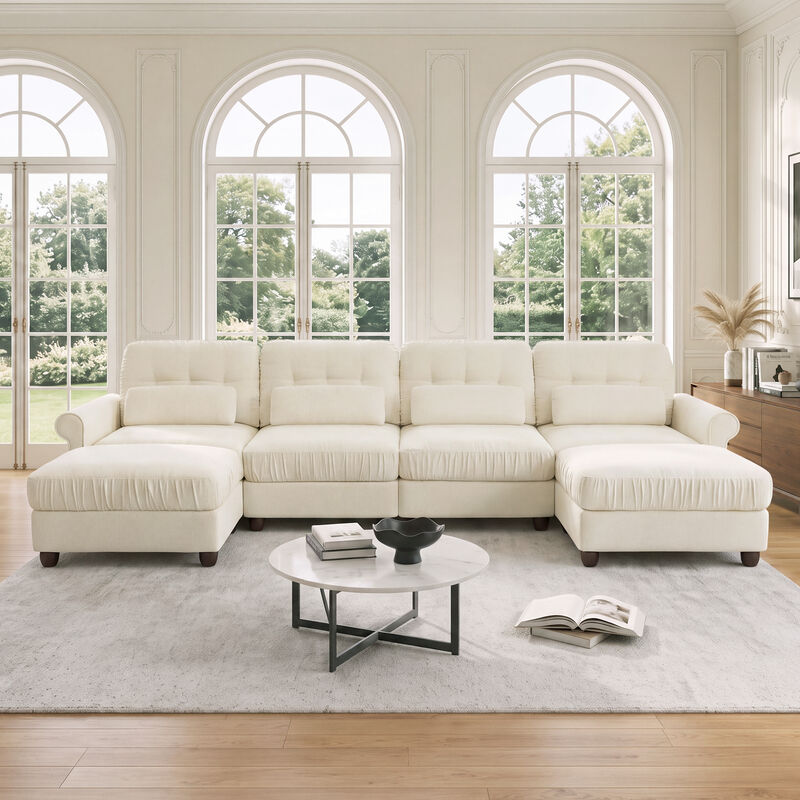 Jokceg Chenille U‑Shape Modular Sectional Sofa image number 1