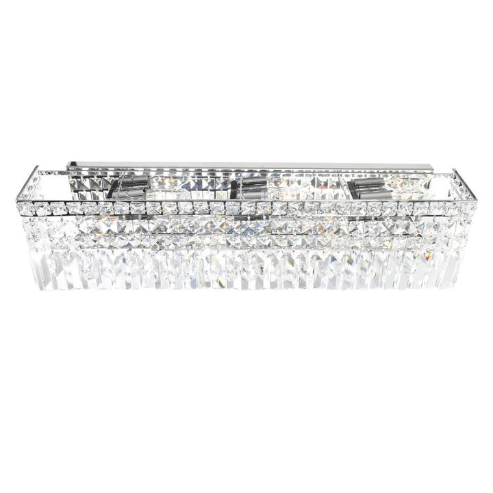 Colosseum 6 Light Vanity Light With Chrome Finish