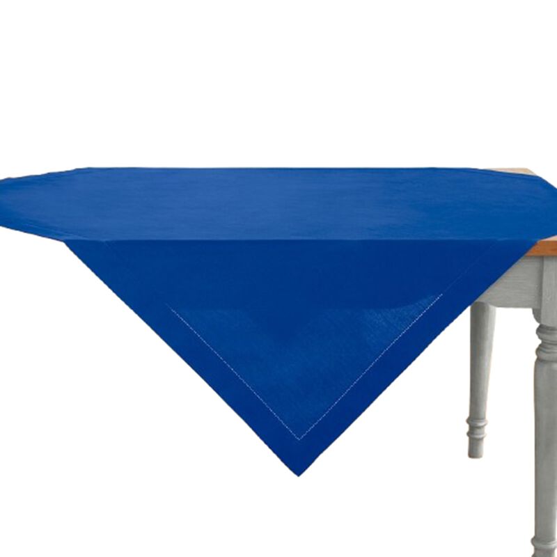 Cotton Linen Table Throw - Cotton Linen Hemstitch