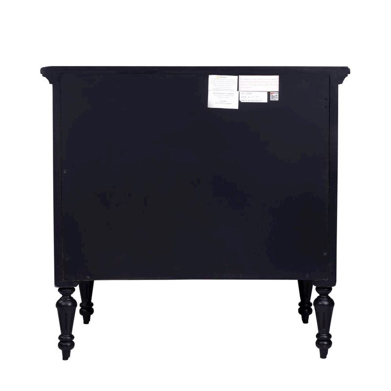Starlight Canyon Home Black Chest of Drawers &ndash; 4 Drawer Dresser for Bedroom Wooden Storage