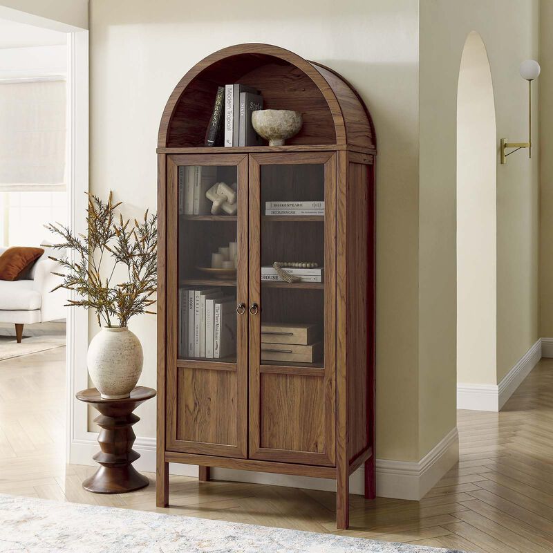 Tessa Tall Arched Storage Display Cabinet image number 8