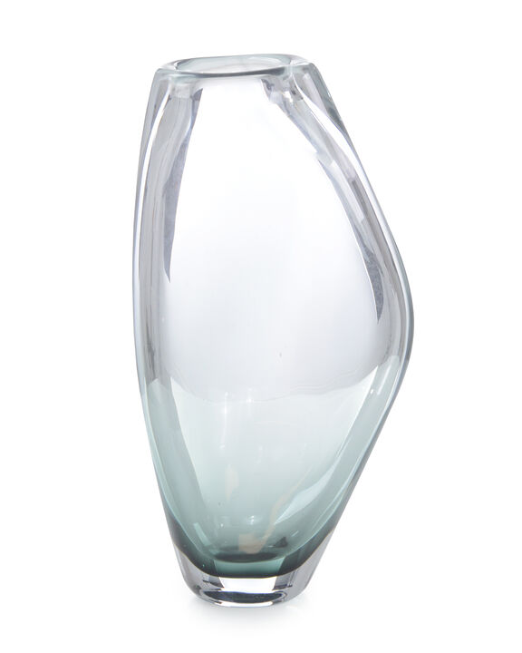 Handblown Translucent Navy Blue Glass Vase I
