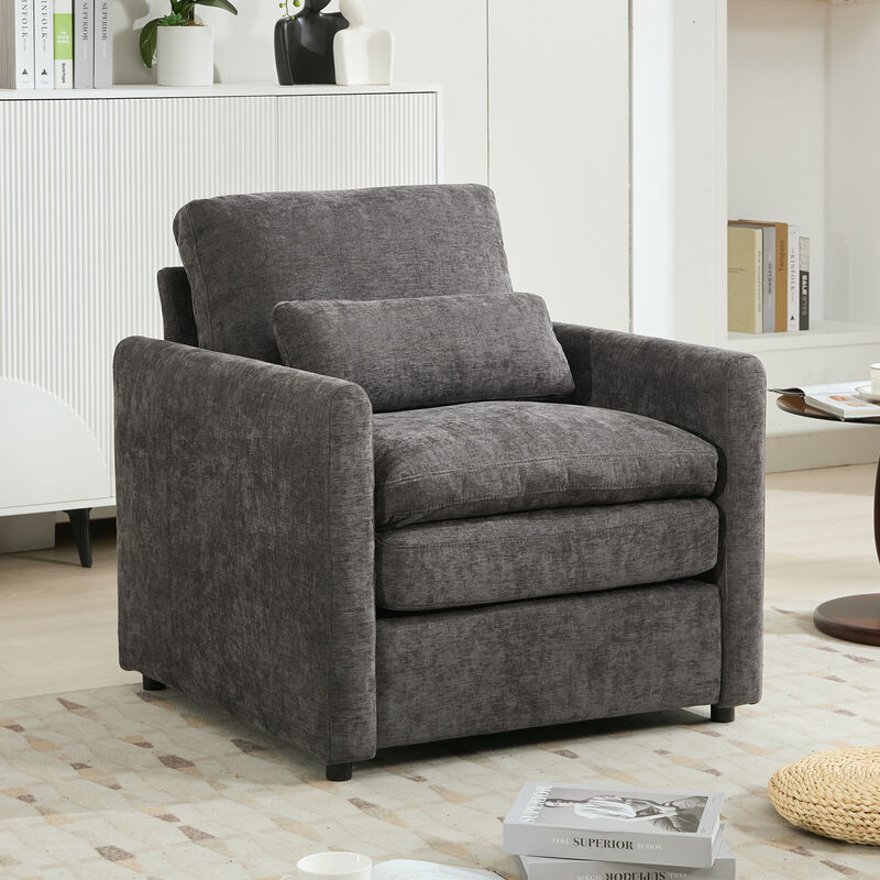 Merax Upholstered Armchair Single Sofa Chair