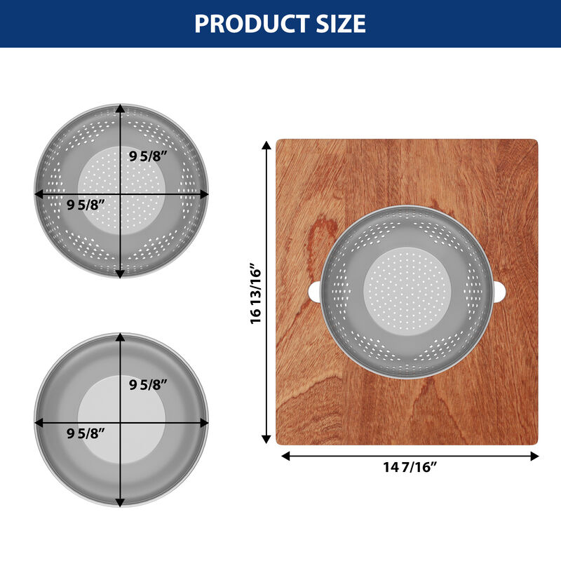 36 in. Undermount Single Bowl 16-Gauge Stainless Steel Workstation Kitchen Sink with Bottom Grid and Strainer image number 9