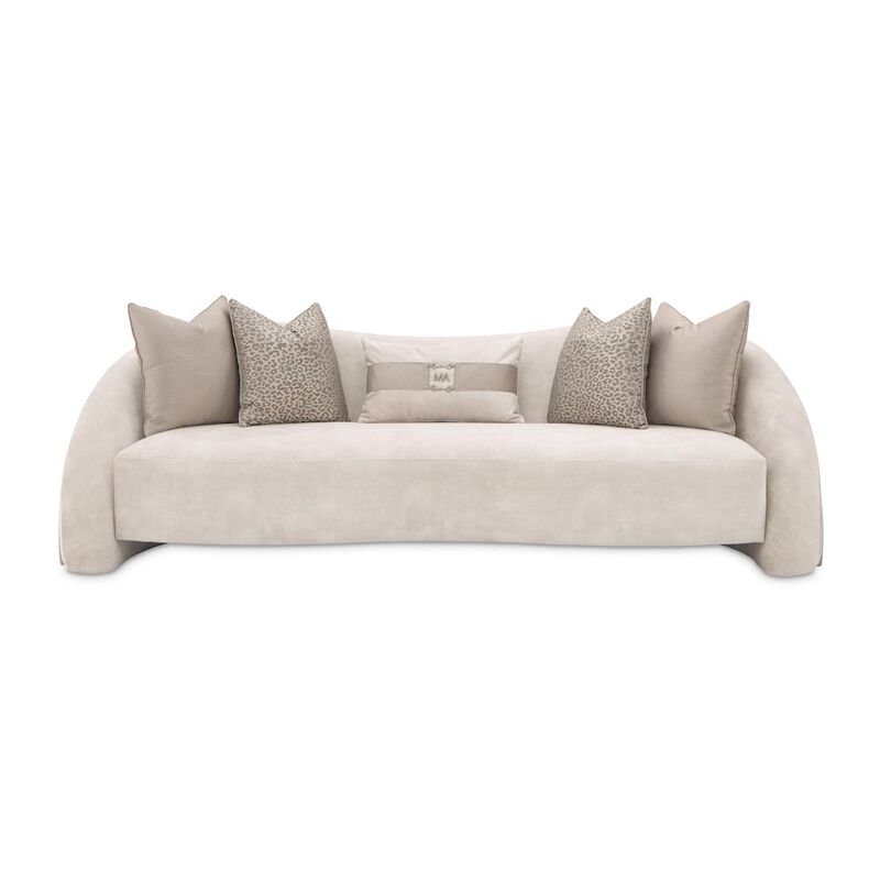 Michael Amini Mod Dream Standard Sofa - Rich Champagne image number 0