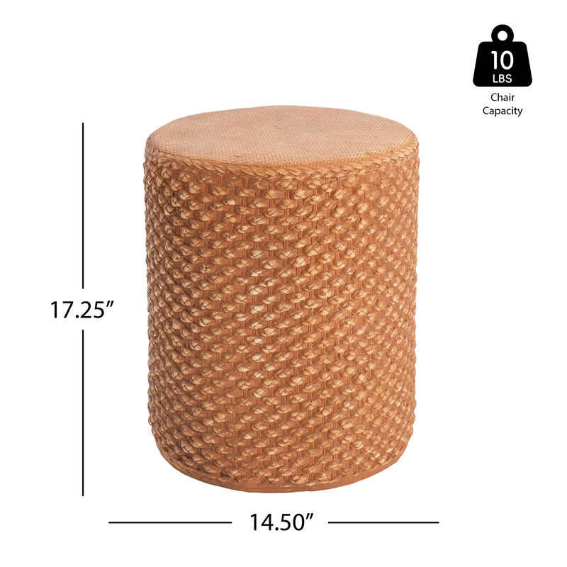 Christopher Knight Home Itto Rustic Outdoor Lightweight Concrete Side Table image number 2