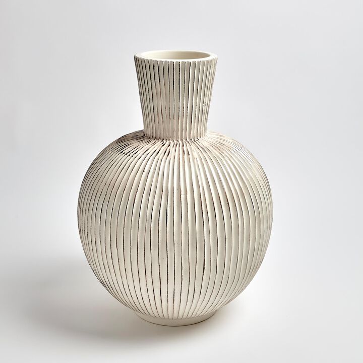 Furrow Sphere Vase-Large