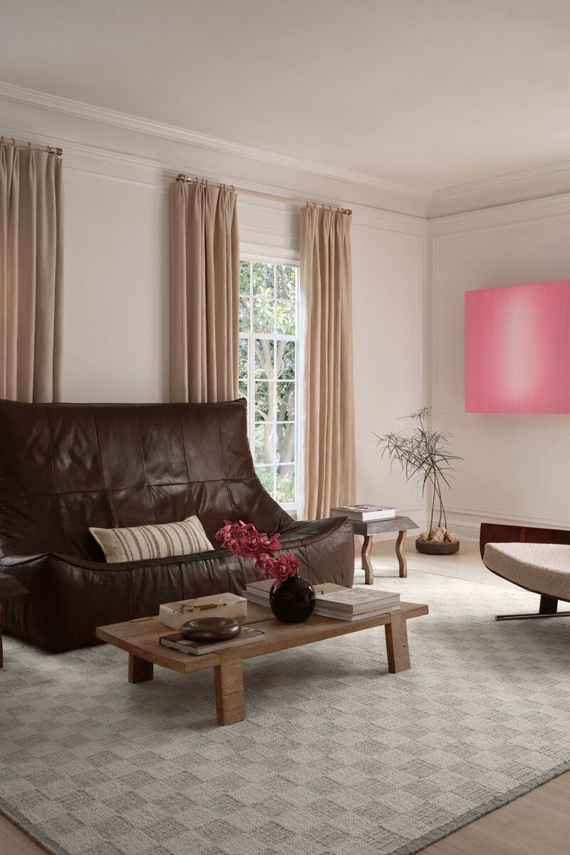 Knox KNX01 Ivory/Sky 7'9" x 9'9" Rug by Brigette Romanek x Loloi image number 1